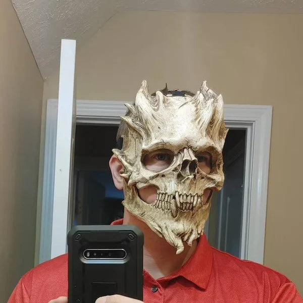 Skull and bones warrior horror Halloween mask👹