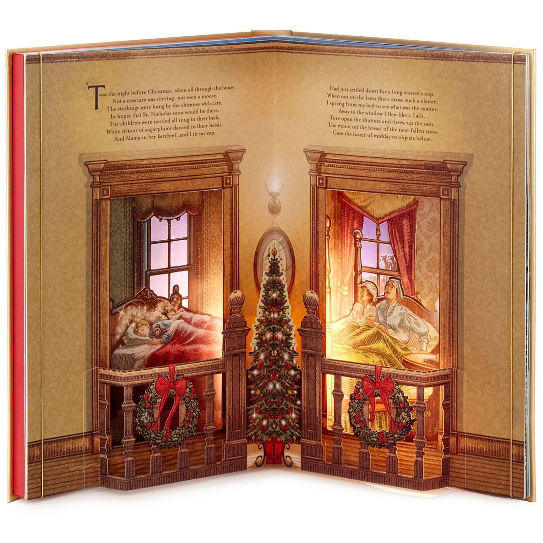 The Night Before Christmas Pop-Up Book With Light and Sound