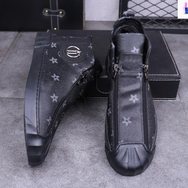 Thick and Low Rivets Luxury Designer Men's Designer Shoes