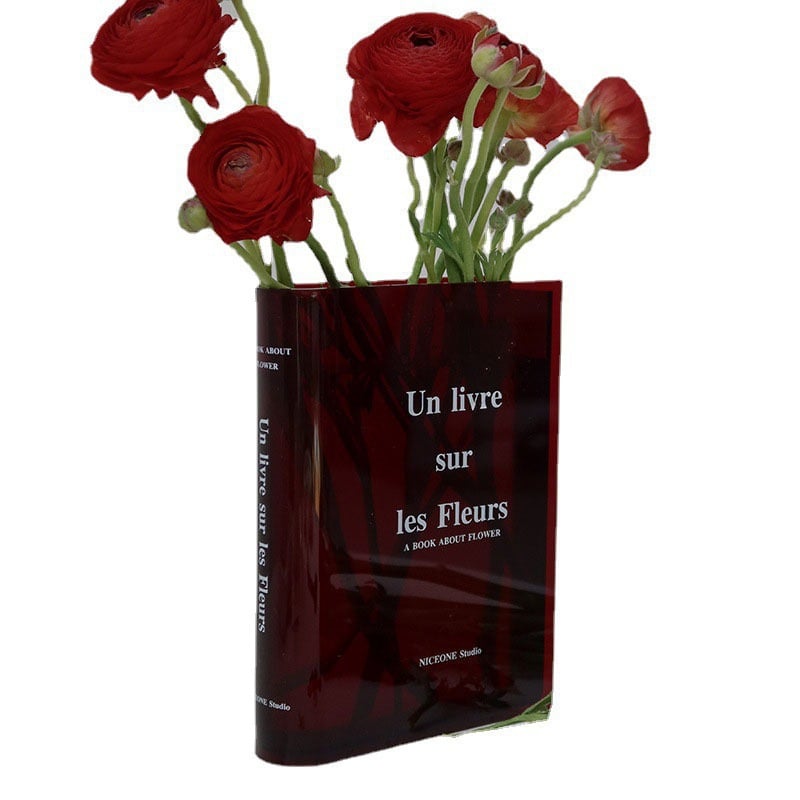 💕Books About Flowers - Book Vase