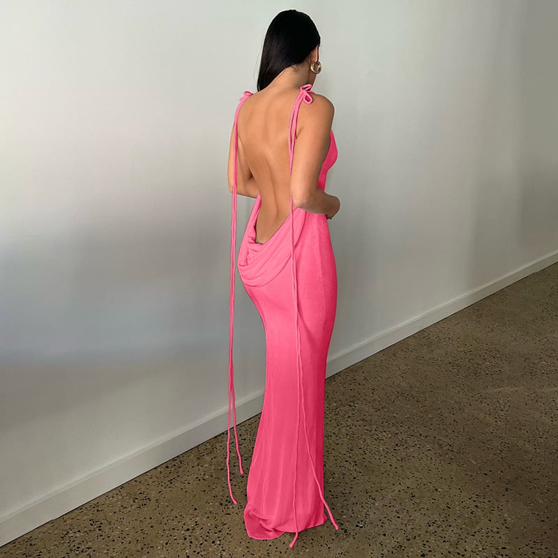 New Product Promotion 50% OFF 🌟 Serenity Backless Maxi Dress
