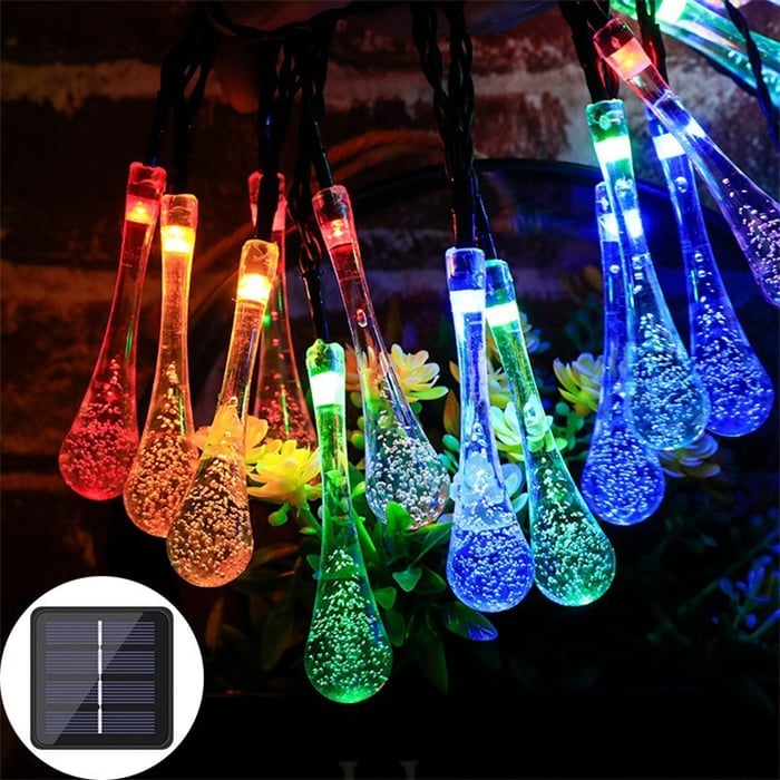 🔥49% OFF🔥Water Drop Solar Lights -BUY 2 FREE SHIPPING