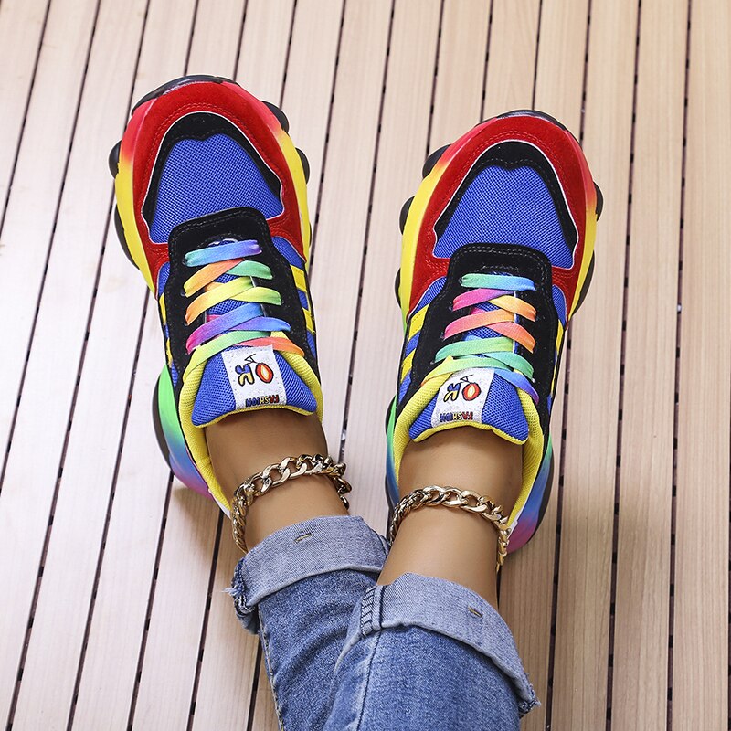 (CHRISTMAS SALE) MarleyShoes | Comfortable & Stylish Rainbow Sneakers
