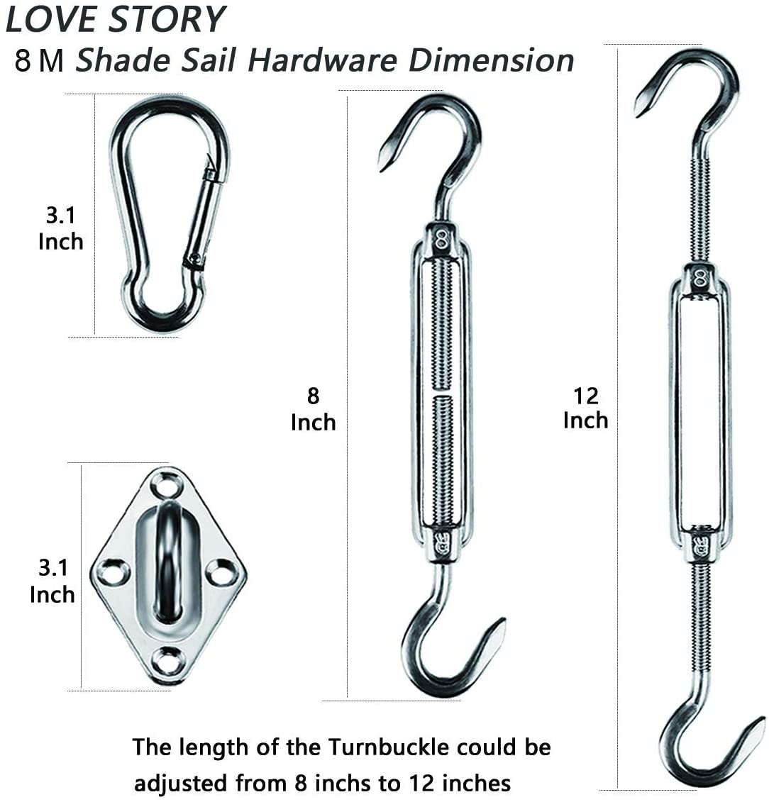(💥Last Day Flash Sale - 50% OFF) Shade sail Hardware Kit