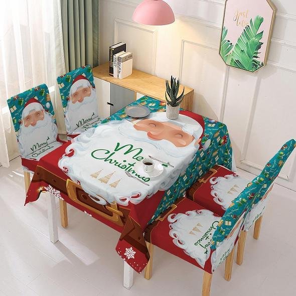🎅Holiday Promotion 60% Off - Christmas Tablecloth Chair Cover Decoration