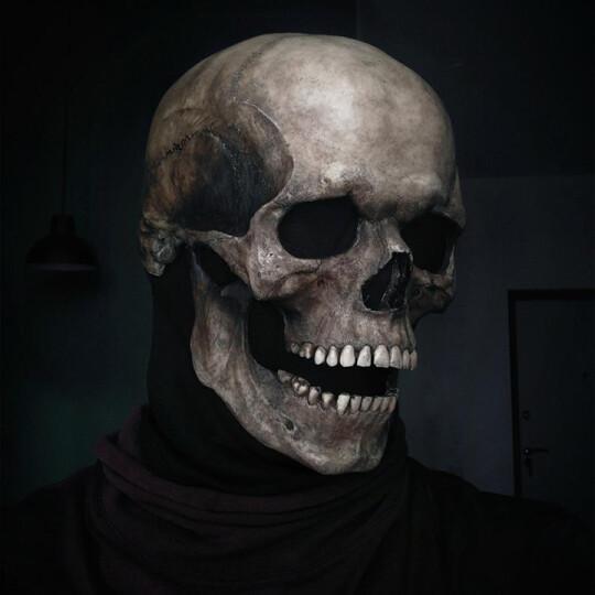 Full Head Skull Mask (helmet with movable jaw)