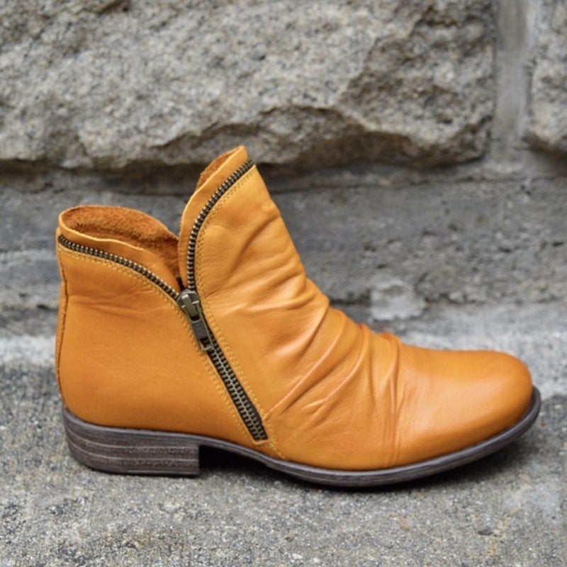 Women Zipper Waterproof Ankle-Support Boots