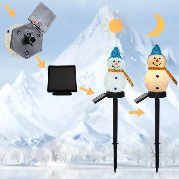 Christmas sales -- Waterproof solar snowman lamp