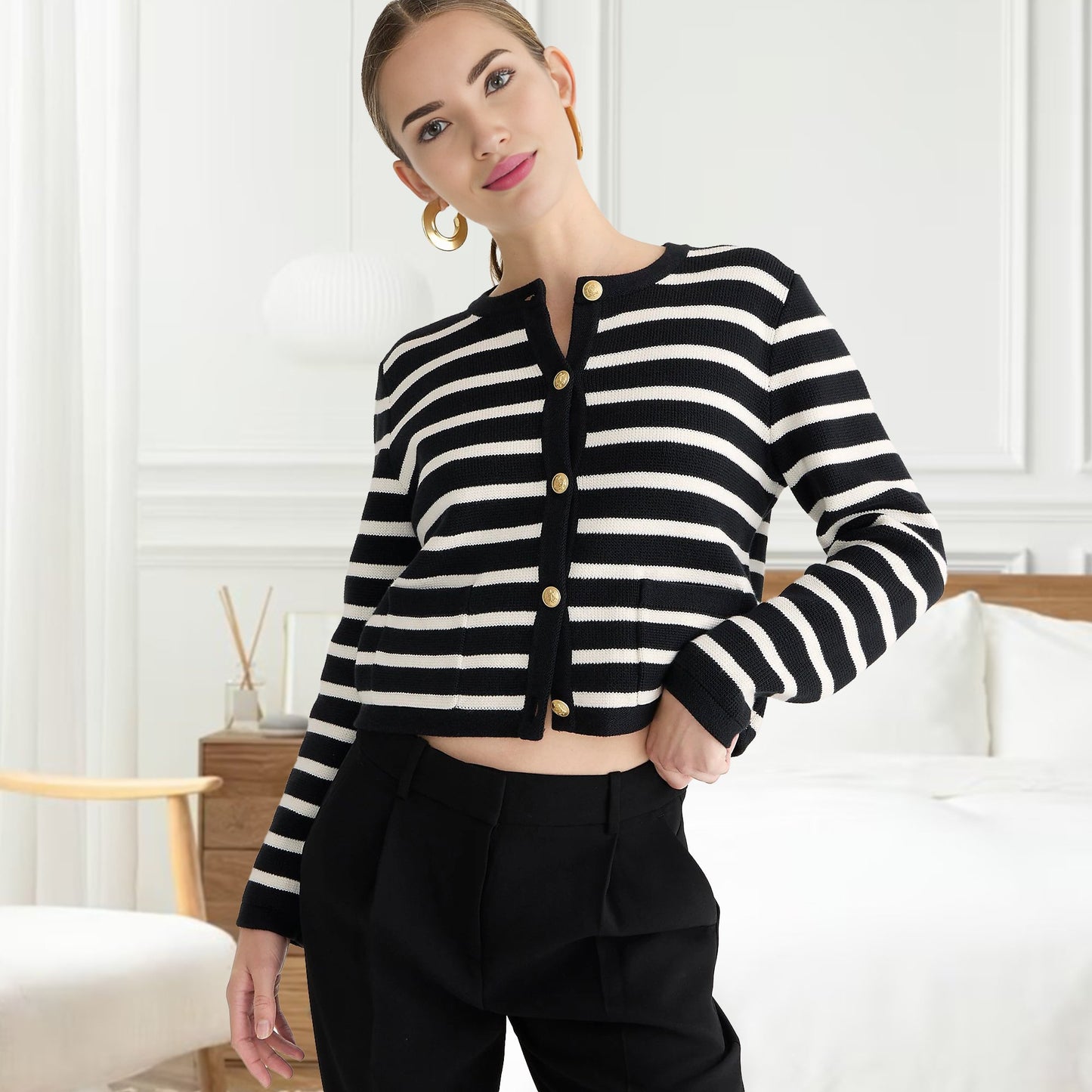 Last Day 60% OFF🔥Lady Patch Pocket Cardigan(Buy 2 Free Shipping)