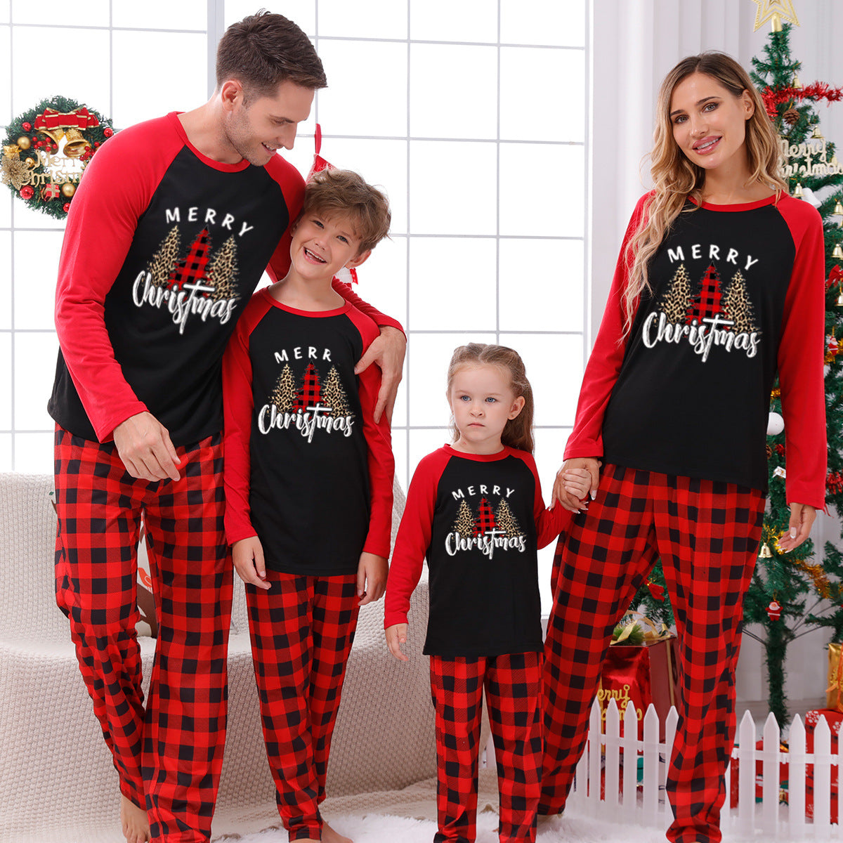 🎄 Early Christmas Pre-Sale - 50% Off -Christmas Elements Print Family Pajama Sets