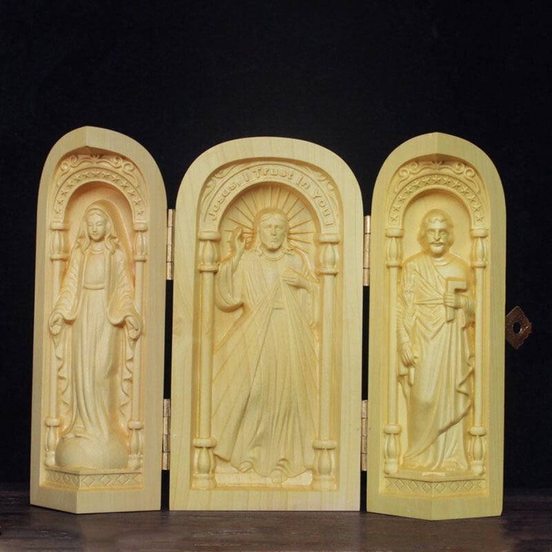 🔥HOT SALE🔥Hand-carved Portable Church - Mini Christian Altar