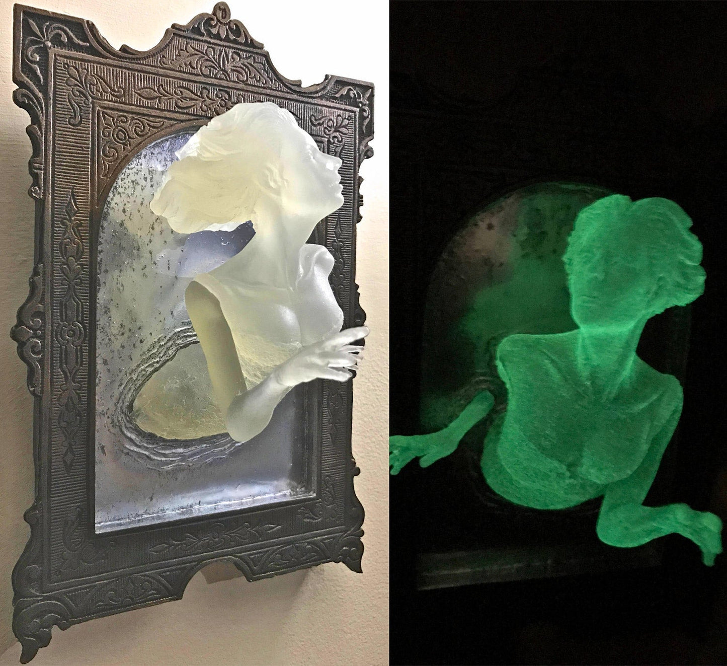 3D Creative Ghost Mirror Statue