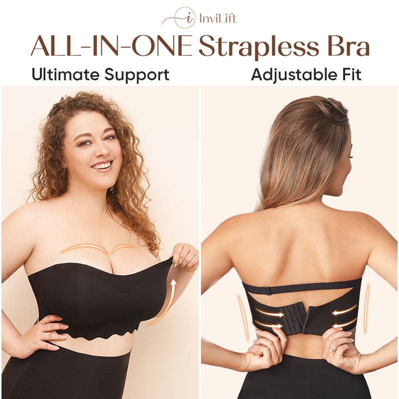 💖Mother's Day Promotion 49% OFF-Plus size Sexy Strapless Invisible Push Up Bra