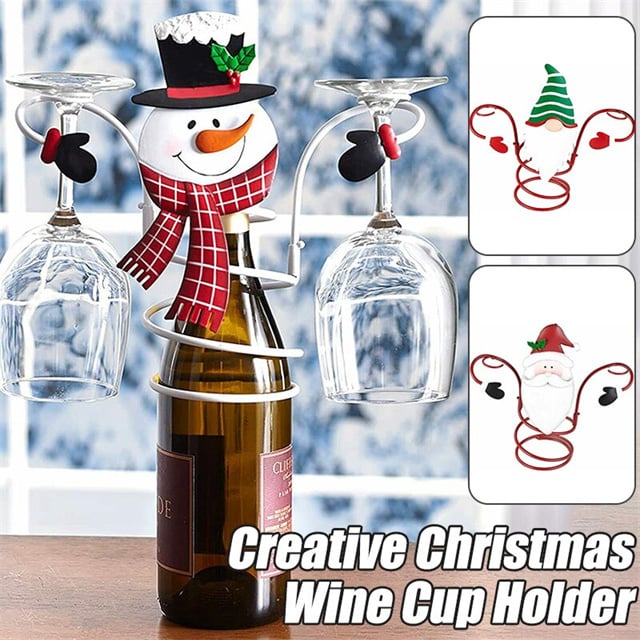 🎅Early Christmas Sale-49% OFF - Holiday Wine Bottle Glass Holders